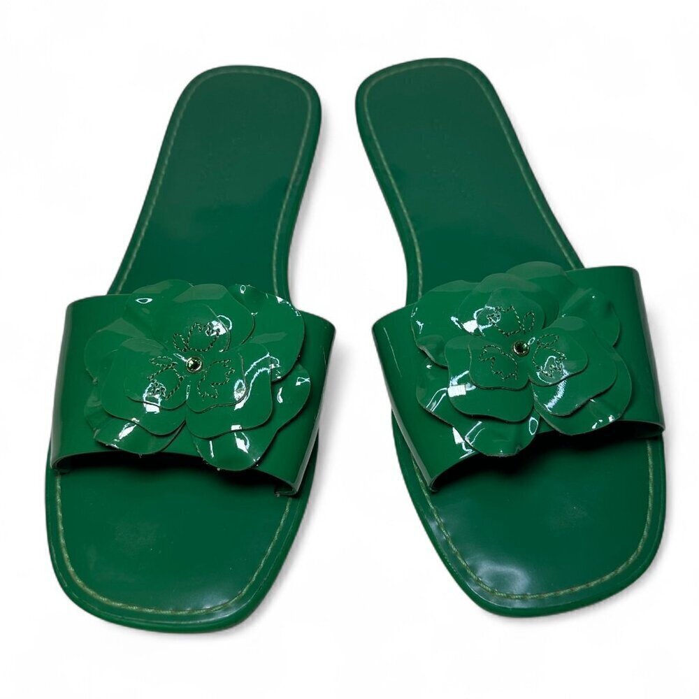 KATE SPADE Santana Slide Sandal, Green Bean, Size 7, NWOB - Picture 3 of 13